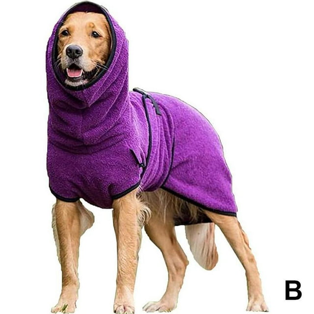 Blarkrus Dog Drying Coat Super Absorbent Pet Dog Bathrobe Bath Robe