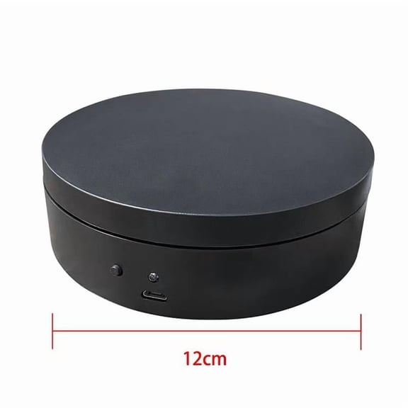 Blarkrus Electric Rotating Display Stand, 360-Degree Automatic Rotation with Silent Motor, for Product Photography and Video, Black