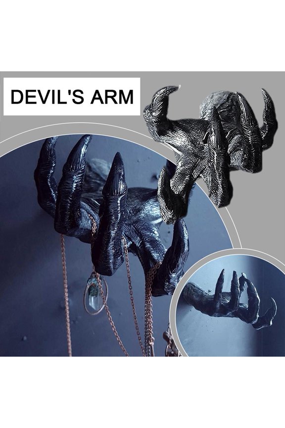 Blarkrus FROVOL Demon Claw Resin Ornament Keychain Clothes Hanger Hand Figurine Bedroom Party G7L6 R Towel Bathroom Sculpture Hoo Wall