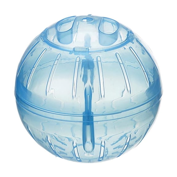 Blarkrus Hamster Exercise Ball 3.94 in, Clear Acrylic See-Through Design, for Small Pets Running and Play, Blue