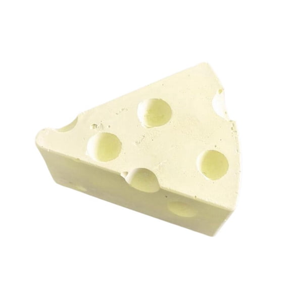 Blarkrus Hamster Molar Stone 7x6x1.3, Calcium-Rich Chewing Toy for Teeth Grinding, for Small Pets Like Hamsters Rabbits, Yellow, L