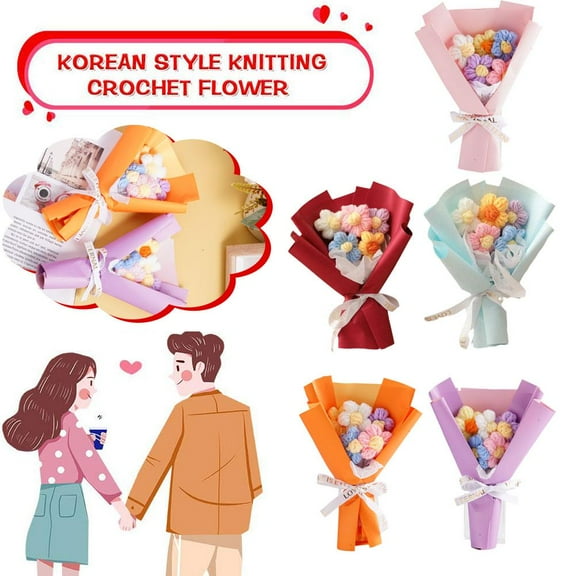 Blarkrus Hand-Knitted Pfs Crochet ers Crochet Knitted ers Valentine's Day -AUT