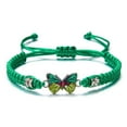 thumbnail image 1 of Blarkrus Handmade Butterfly Bracelets Rhinestone Woven Rope Adjustable C, 1 of 8