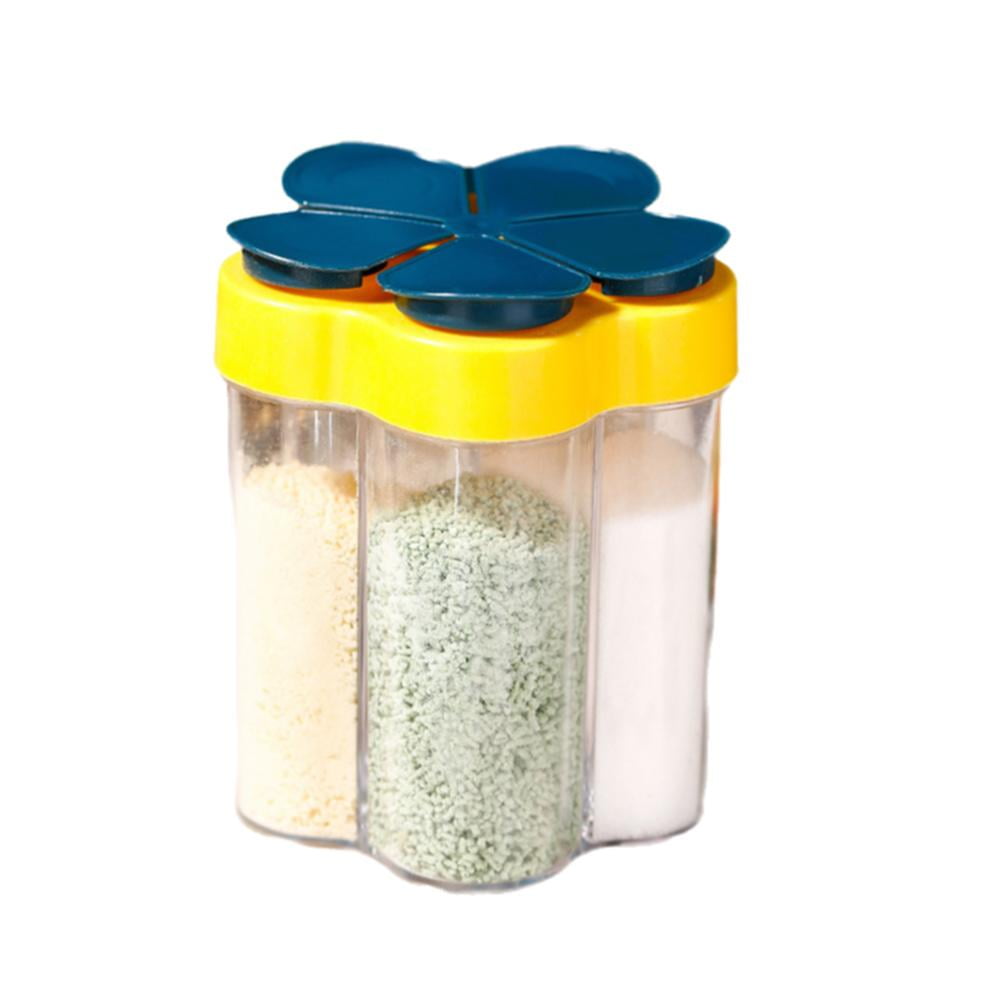 Blarkrus Kitchen 5in1 Flower Spice Box Safe Material Individual Opening