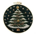 Blarkrus LQQDREX Embroidery Starter Kits with Christmas Tree Pattern