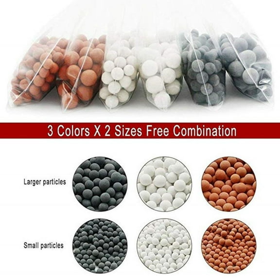 Blarkrus Mineral Balls Water Filter R Stones Beads For Hand Shower Held H7 S3.
