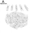 thumbnail image 1 of Blarkrus Mini 20x Clear Plastic Doll Clothespin Photo Paper Peg Clips Laundry UK, 1 of 8