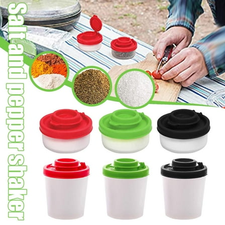 Blarkrus Mini Salt and Pepper Shaker Home Travel Seasoning Shaker BBQ Kitchen New I9