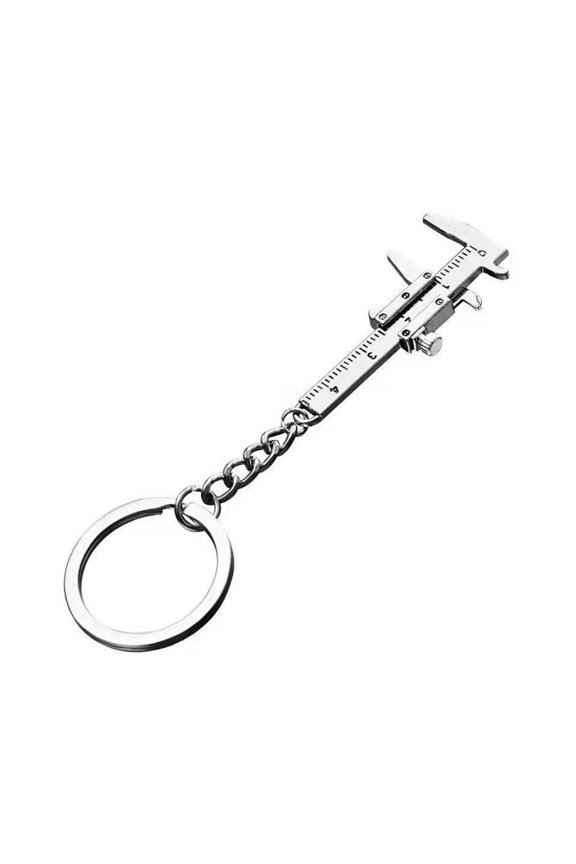Mini Vernier Cper Keychain, Portable Metal Tool  Q6 Keyring H