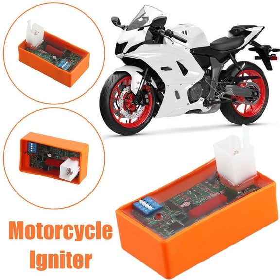 Blarkrus Motorcycle Ignition 5 Pin Ac Cdi Box With Dip Switch Motorcycle Ignition Speed Limit 4000-12000 Suitable For Wave 100 Racing Yx140 Competition Racing Yx160
