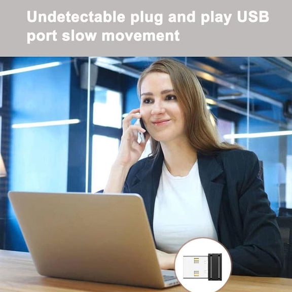 Blarkrus Mouse Mover Without Buttons, Three-Speed Adjustment, Anti-Sleep With Buttons, Prevent Computer Lock Screen, Cross-Border Virtual Mouse Jitter