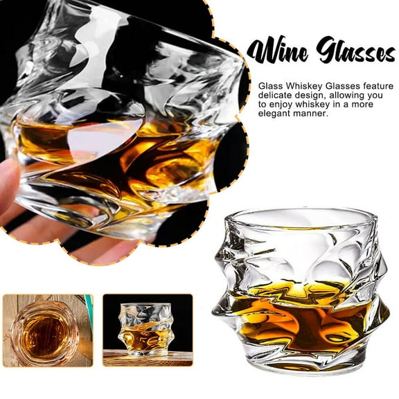 Blarkrus NEW 320ml Glass Whisky Glass, ique Cognac Glasses, Bourbon Gifts