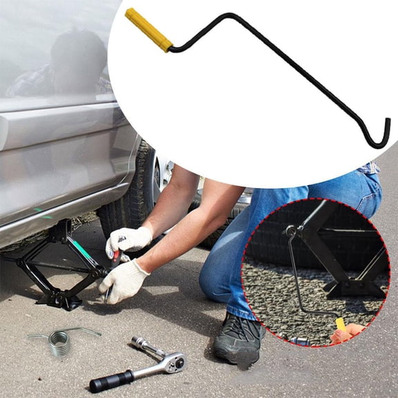 Blarkrus One-Piece Hand Crank Car Jack Hand Crank Hand Crank Labor-Saving Accessories Wrench Hand Crank Extended Tire Labor-Saving Conversion