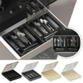thumbnail image 1 of Blarkrus Organizer with Lid, 5 Compartments Covered Utensil Tray for Kitchen Drawer, 1 of 9