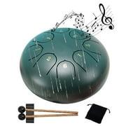 Blarkrus Outdoor Garden Ethereal Drum 6 "8 Tone Bateria Musical Rain Drum Waterproof Tongue Meditation Wind Tambor Drum Chimes De Lluvia S7Y8