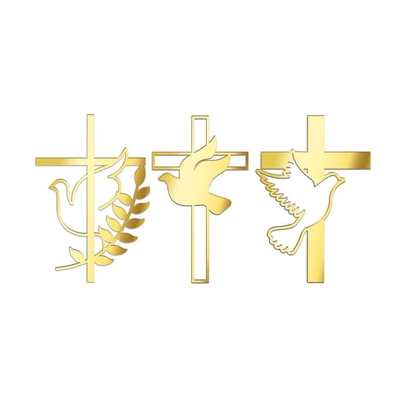Blarkrus Peace Dove Cake Topper, Adds Detail to Decorations and Craft Projects, for Baptism Christening Communion, Multicolor