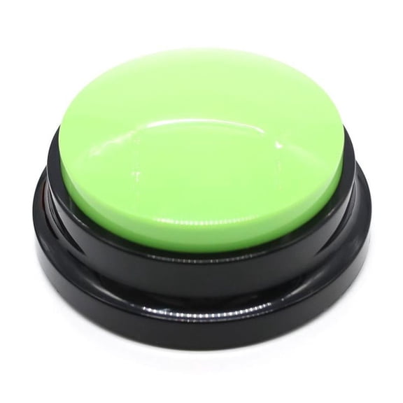 Blarkrus Pet Communication Button ABS, Recordable Sound Buttons for Dog Training, for Pet Communication and Training Setup, Green