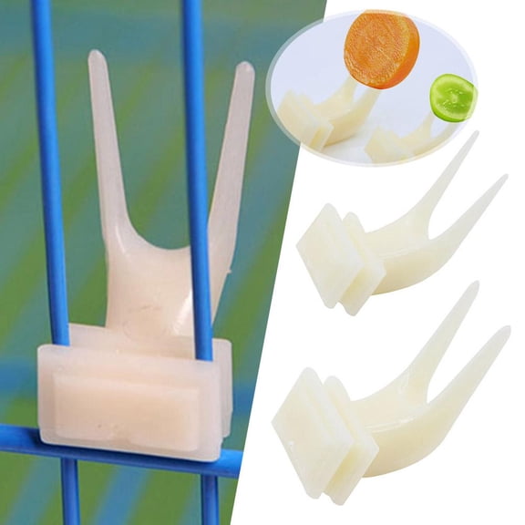 Blarkrus Pet Product Plastic Fruit Fork For Bird Parrot aw Cage Accories AU