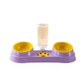 Blarkrus Pet Water Feeder 2in1 Double Bowl Dog Bowl Cat Bowl Automatic