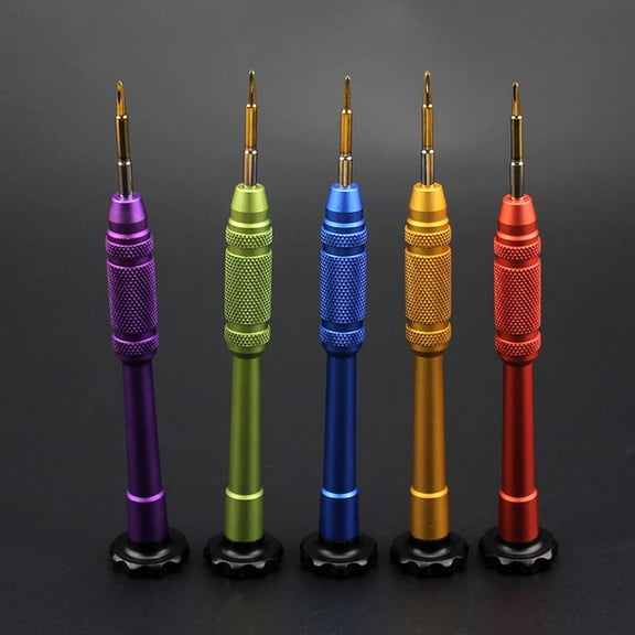 Blarkrus Random Color 0.6y Screwdriver Disassembly Tool Set Apple 70.6y Aluminum Handle S2 Batch Head Repair Precision Screwdriver