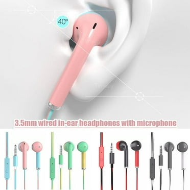 Blarkrus Red And Black One Size Earphones Manufacturer Cross-Border Hot-Selling U24 Earphones Macaron Contrast Earphones Karaoke Two-Color Earphones Earplugs