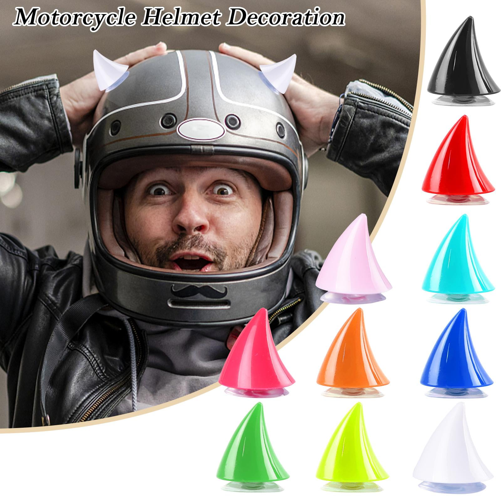 bike helmet horns Motorcycle Ram Horn Decoration  Bean's Moto Booth Make your helmet unique with these small red horns Spring Park 1Pair Motorcycle Helmet