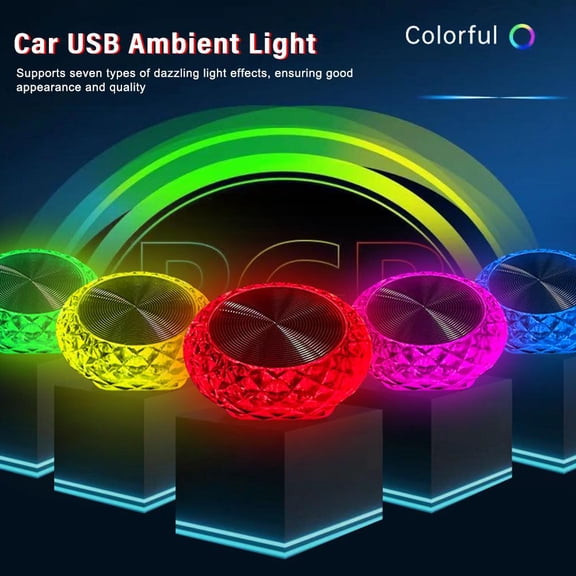 Blarkrus Red Light New Car Usb Atmosphere Light Led Colorful Night Light Free Modification Car Atmosphere Light Decorative Light