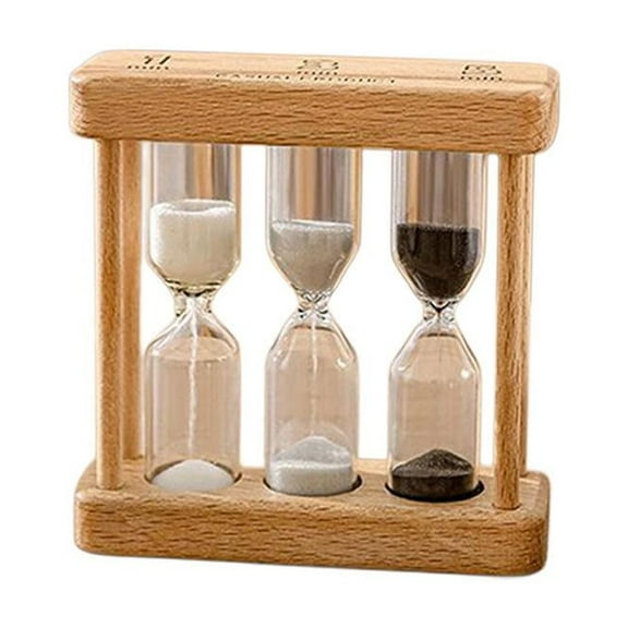 Blarkrus Sand Timer Set, Accurate Timing for Time Management, for Cooking Classroom Exercise Home Office, Black
