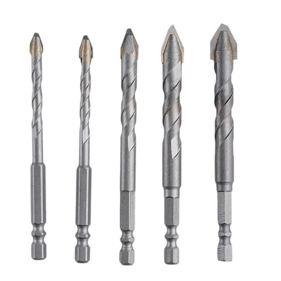 Blarkrus Searching Roads Special Crooked Tip Eccentric Drill Bit Set, High-Strength Eccentric Twist Drill Bit, Tilted Twist Eccentric Drills for Concrete Masonry Metal