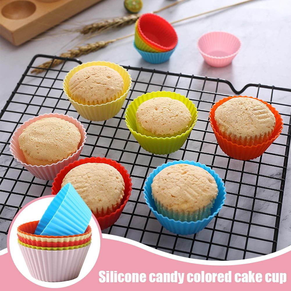 Blarkrus Sile Baking Cups,Sile Cupcake Baking Cups,Reusable Mfin Liners Cupcake Wrapper Cups ...
