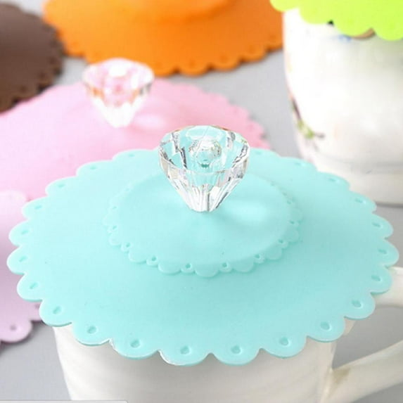 Blarkrus Sile Cup Lid Glass Drink Cover Anti-dust Coff Seal g S3D3 Lid