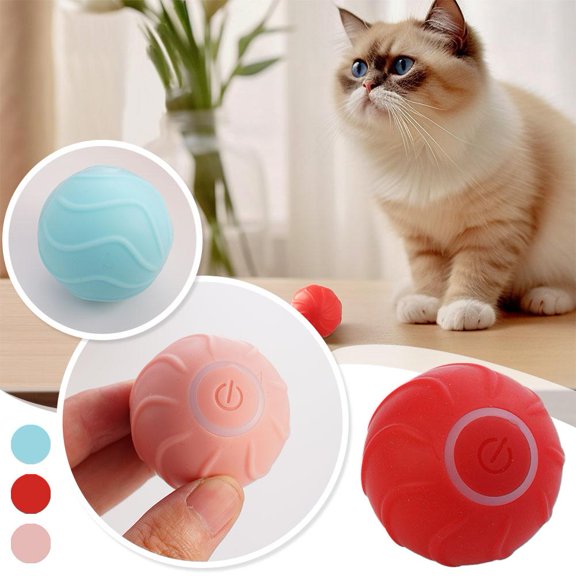 Blarkrus Smart Cat Toy Ball | Intelligent | USB Rechargeable, Rolling Quiet