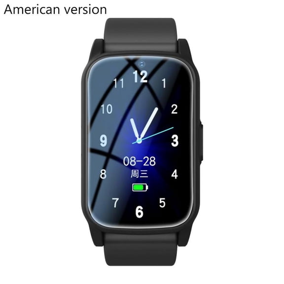 Blarkrus Smart Watch for Seniors Gps, Anti-Lost Tracking with Real-Time Location, for Elderly Care and Dementia Prevention, Black, American Version