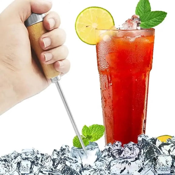 Blarkrus Stainless Steel Ice Pick Punch Crusher Icing Breaker USSY Handle Promoti