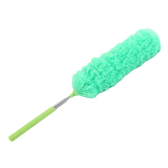 Blarkrus Static Duster 13.78 in, Retractable Brush Head for Efficient Dust Removal, for Cleaning Furniture Curtains, Green