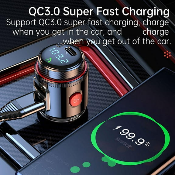 Blarkrus T23 Car Bluetooth New T23 Car Bluetooth Mp3 Player Fm Transmitter Multi-Function Car Charger With Bluetooth Pd Car Charger