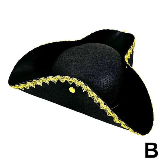Blarkrus TRICORN HAT PARTY CARIBBEAN PIRATE ADULTS FANCY