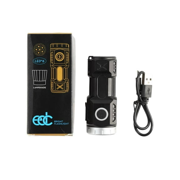 Blarkrus Thr-Eyed Mini Flashlight Flash er-Power Waterproof Outdoor Torches L