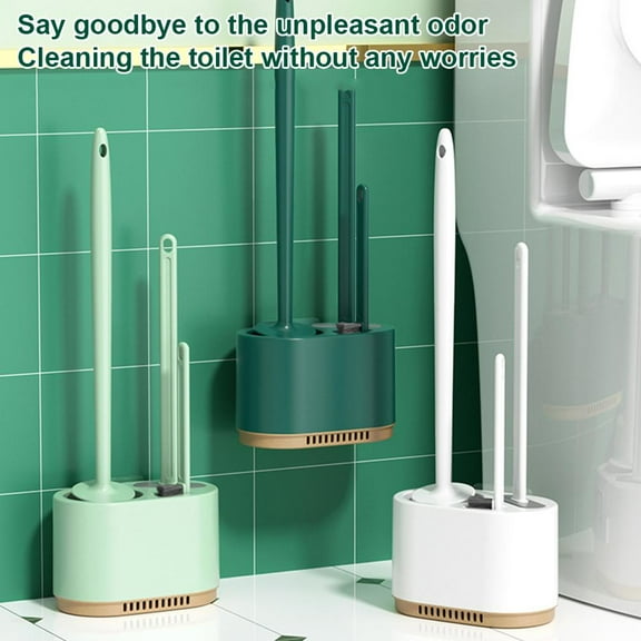 Blarkrus Toilet Brush and Plger Set,3 in 1 Toilet Plger and Brush Set,Toilet Bowl Plger Set and For Bathroom Cleaning,Bat Brush