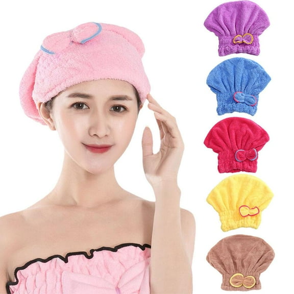 Blarkrus Warm Qui Dry Hair Turban Hair Drying Towel Wrap Hat Kid s UK For Adult