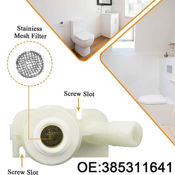 Blarkrus White Upgraded Version Suitable For Dometic Pedal Flush Toilet Water Valve Rv #385311641 300 310 320