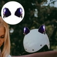 thumbnail image 1 of Blarkrus White Warm Light Helmet Decoration Cute Cartoon Cat Ears Glowing Flash With Light Detachable Motorcycle Motorcycle Helmet Accessories, 1 of 8
