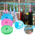 thumbnail image 1 of Blarkrus Windproof Clothesline Hanging Rope Clothes Hangers} э∫ щг √ш ηρ ✨ш, 1 of 9