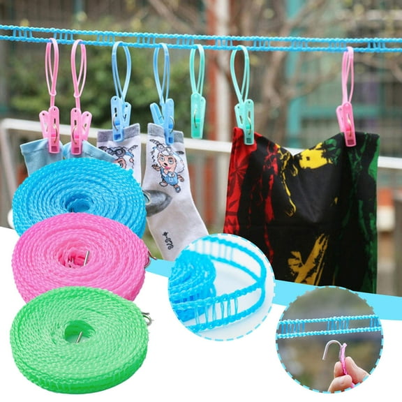 Blarkrus Windproof Clothesline Hanging Rope Clothes Hangers} э∫ щг √ш ηρ ✨ш