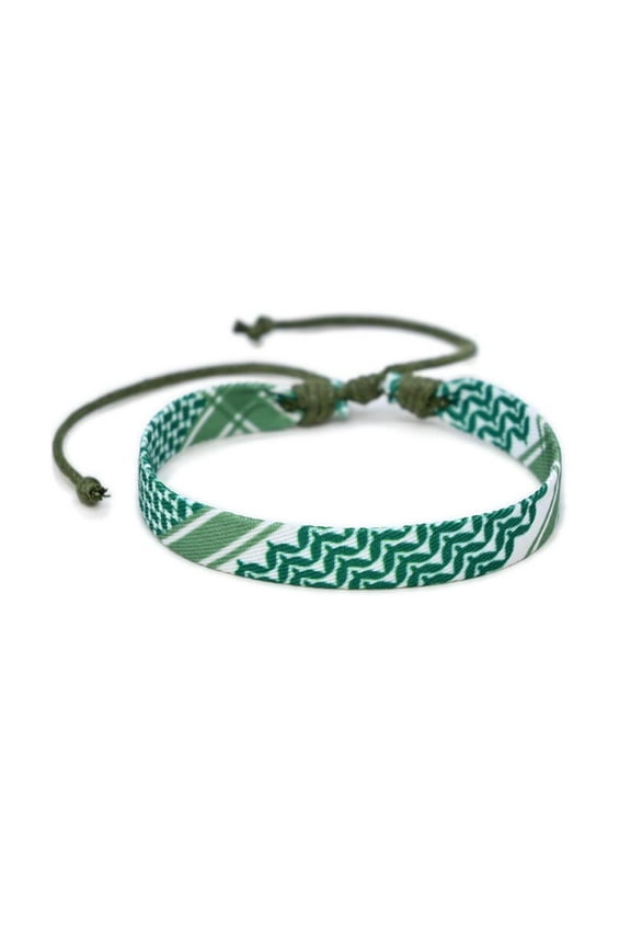Woven Bracelet for Women Men Handmade Ethnic Wave Dot Colored Ribbon B