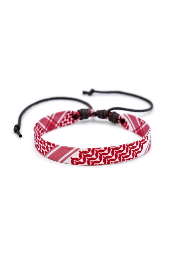 Woven Bracelet for Women Men Handmade Ethnic Wave Dot Colored Ribbon B