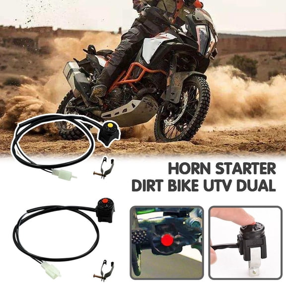 Blarkrus Yellow Button Off-Road Motorcycle Accessories Modified Switch Red Dot Start Off Horn Flash Headlight Power Switch