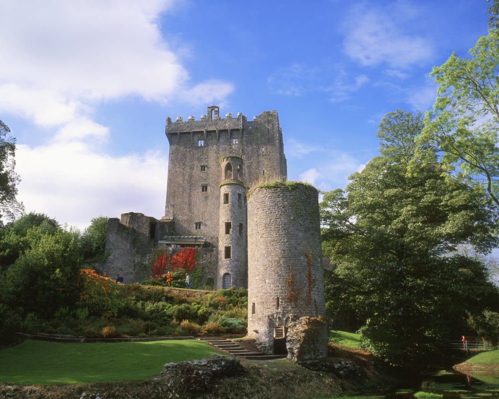 Blarney Castle Co Cork Ireland Medieval Stronghold In Blarney Canvas Art - The Irish Image Collection Design Pics (17 x 13)