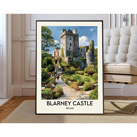 Blarney Castle Ireland Poster, Unframed Paper Poster 8x10in