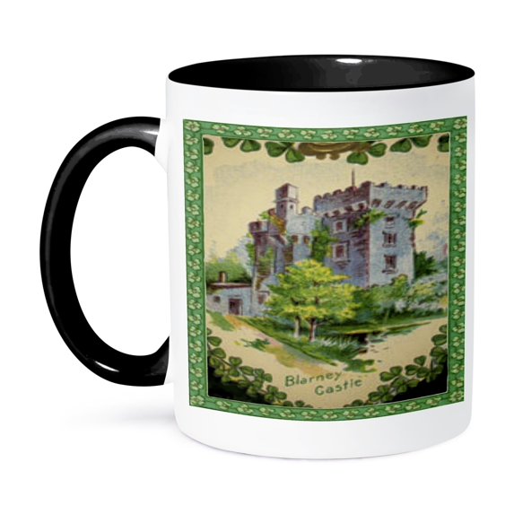 3dRose, Blarney Castle (Vintage), 11oz Two-Tone Black Mug